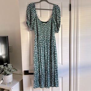 Abercrombie & Fitch Tiered Midi Dress